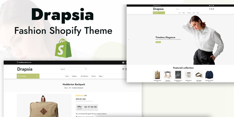 Drapsia - Minimilistic Fashion Shopify Theme